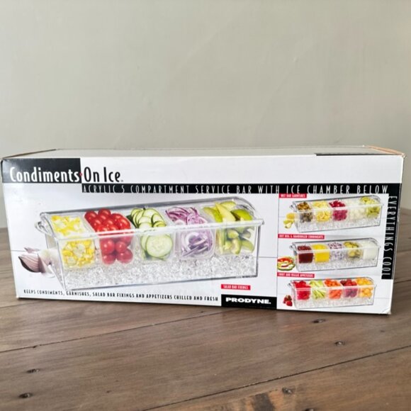 Condiments On Ice 5-bin Container - Picture 1 of 7